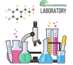 Science equipment in chemistry laboratory vector illustration